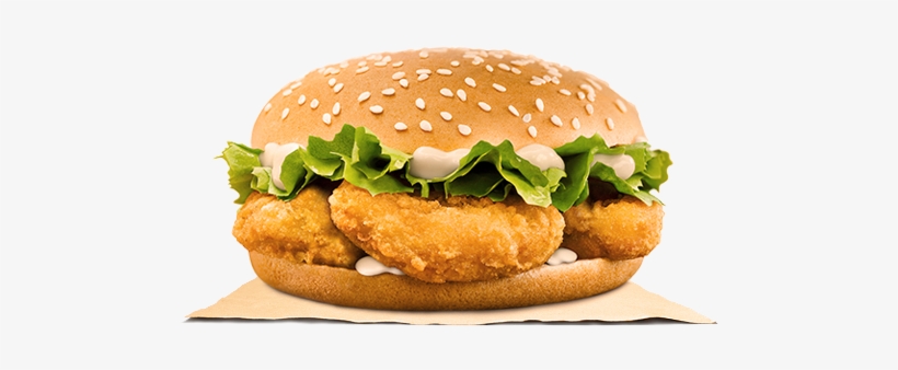 Nugget Burger - Burger King Nugget Burger, transparent png download
