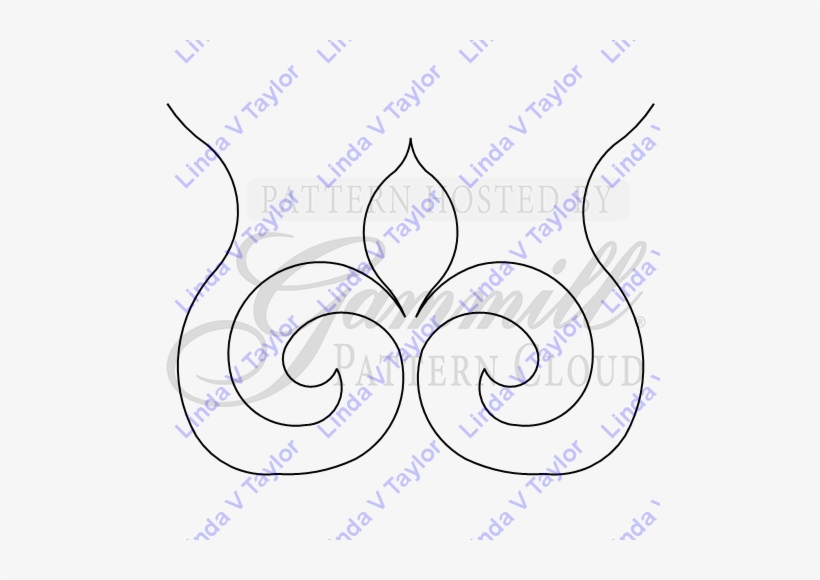 Lt Snowflake Border - Drawing, transparent png download