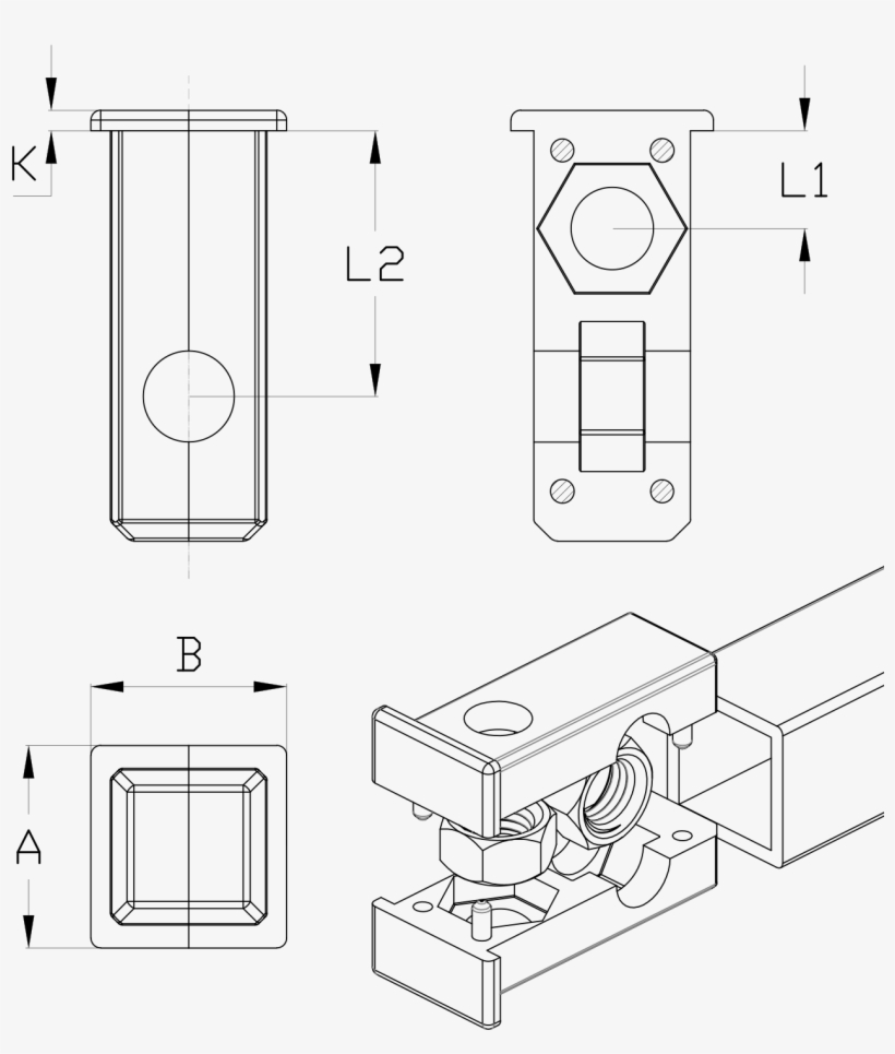 Las Cavidades Permiten Introducir Tuercas Hexagonales, transparent png download