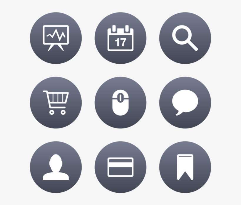 Broccolidry Icon In Style Flat Circle White On Blue, transparent png download