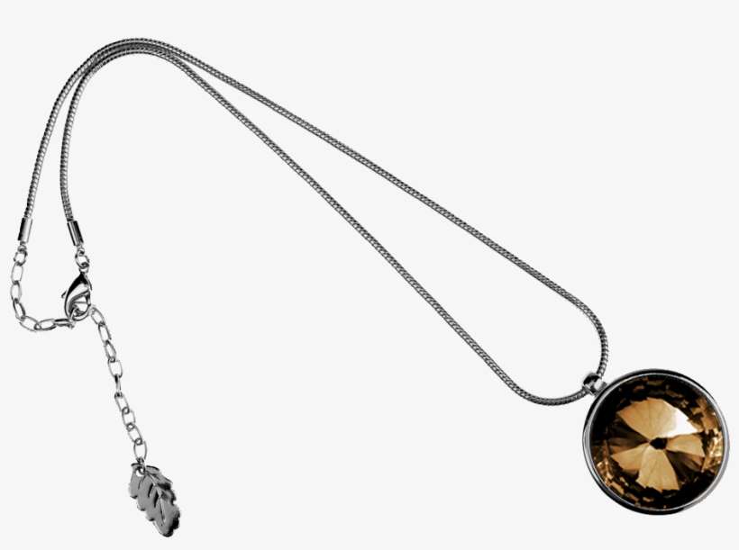 The Zen Amulet 45 Rhodium Amber, transparent png download