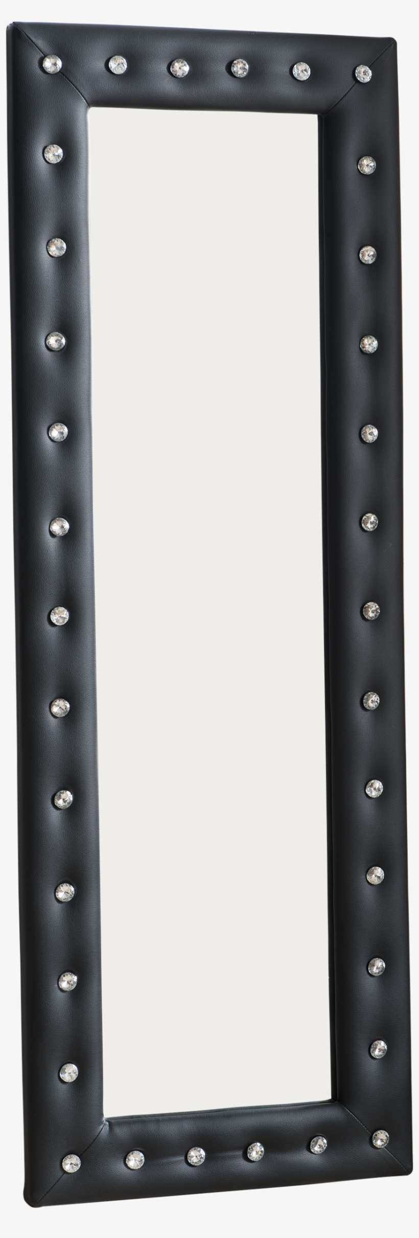 Black Tufted Leather Upholstered Modern Standing Floor, transparent png download