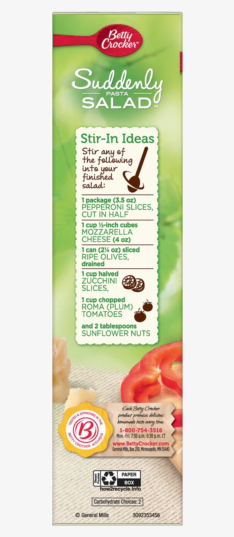 Betty Crocker Suddenly Salad, Creamy Parmesan Pasta, transparent png download