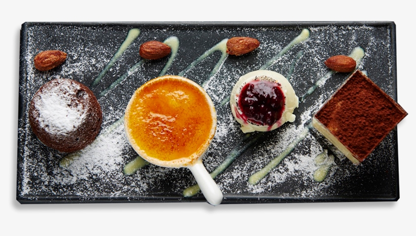 A Dessert Platter Comprising Mini Portions Of Crème, transparent png download