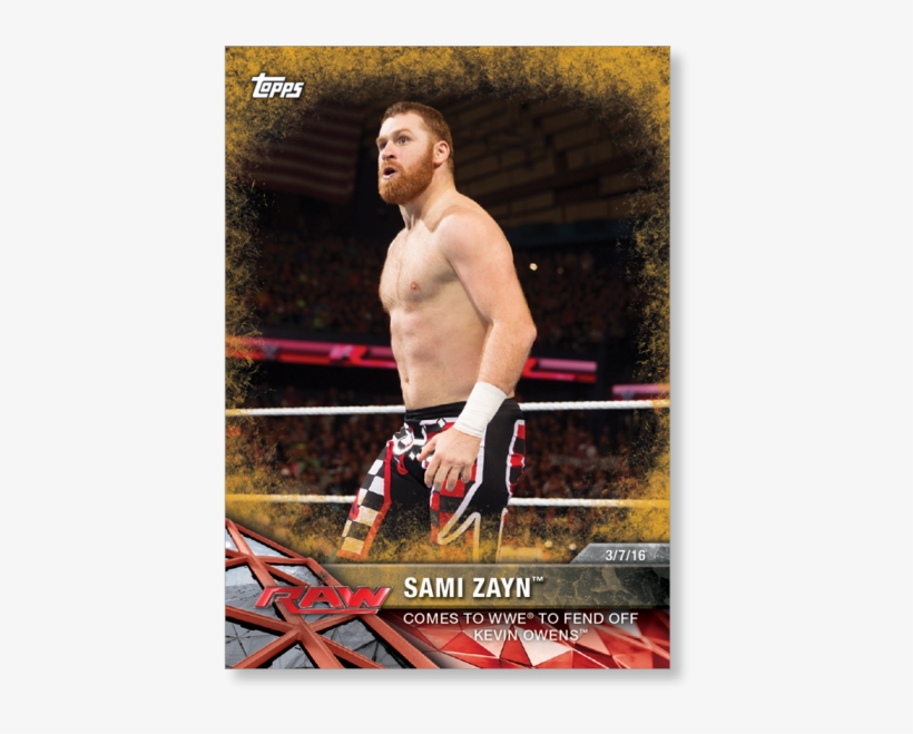Sami Zayn 2017 Wwe Road To Wrestlemania Base Cards, transparent png download