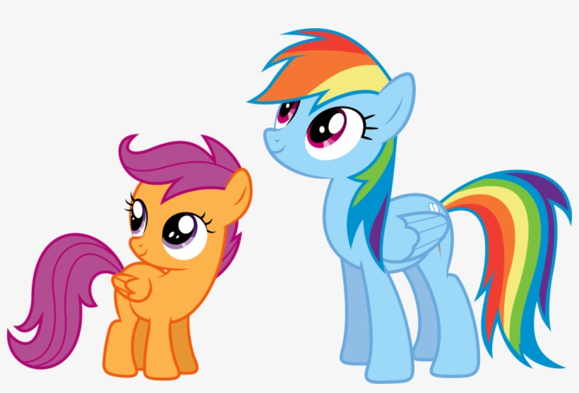 Artist Needed, Pony, Rainbow Dash, Safe, Scootaloo,, transparent png download