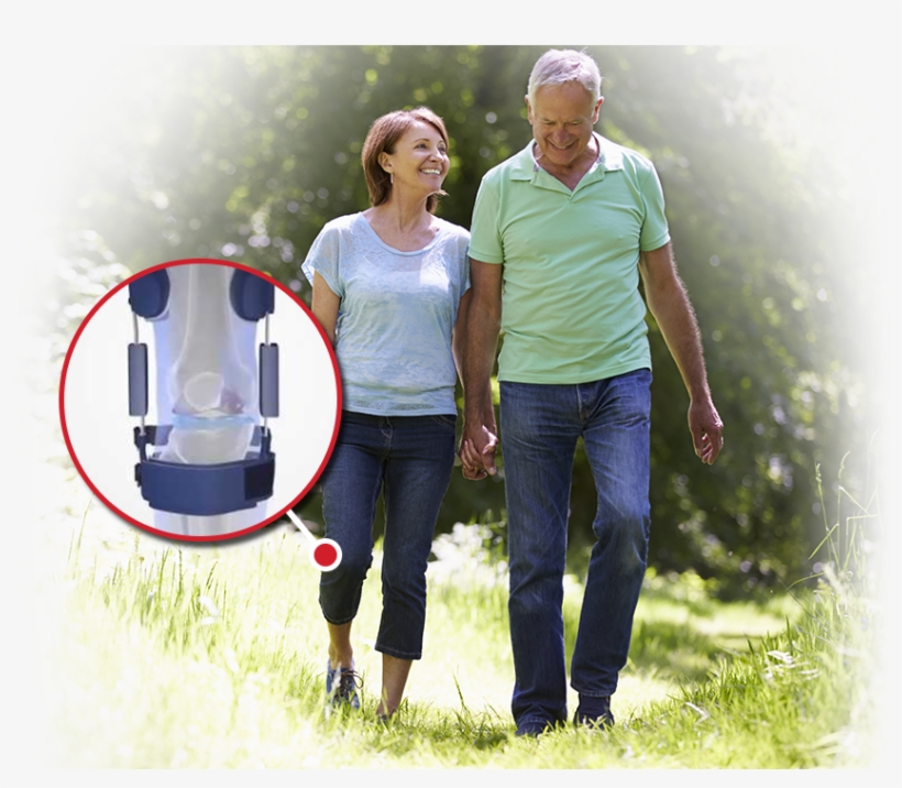 Elderly Couple Taking A Walk Through The Park, With, transparent png download