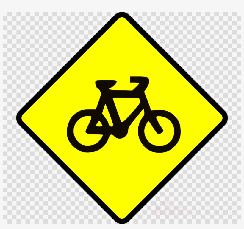 Australia Road Signs Cyclist Clipart Traffic Sign Bicycle, transparent png download