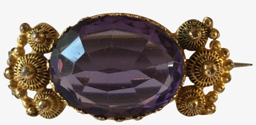 Antique Late Georgian Amethyst Paste Cannetille Silver, transparent png download