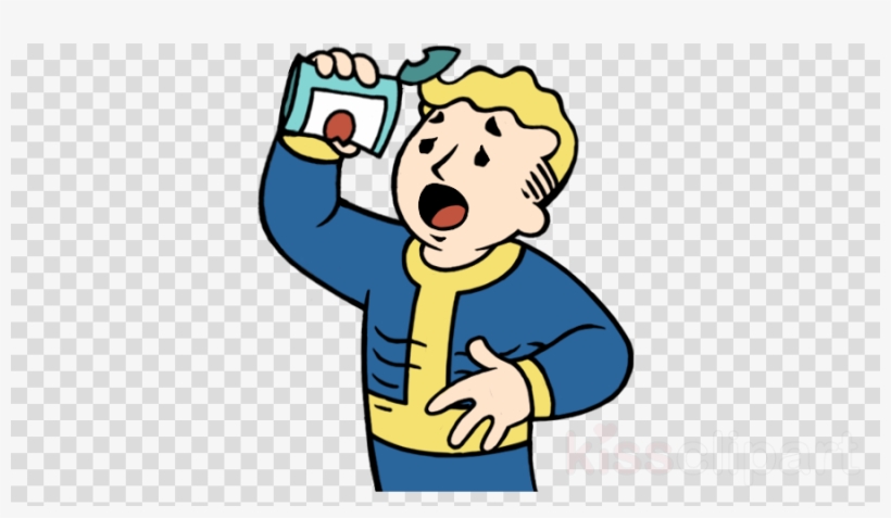 Vault Boy Hungry Clipart Fallout, transparent png download