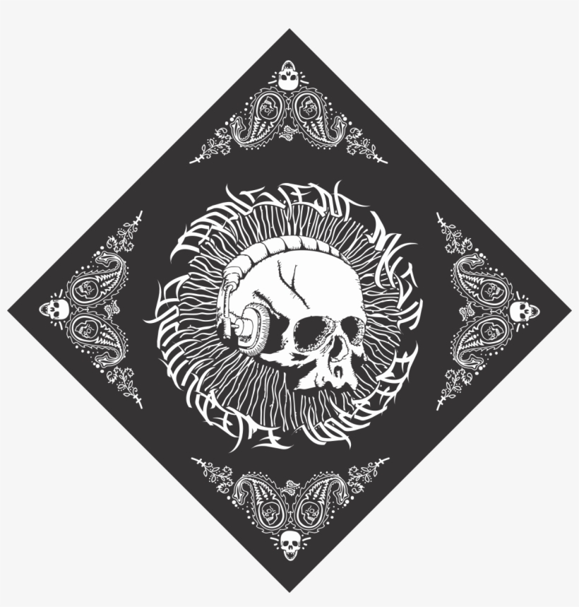 Bandana Skull, Bikin Bandana Comunity, Badana Tengkorak,, transparent png download