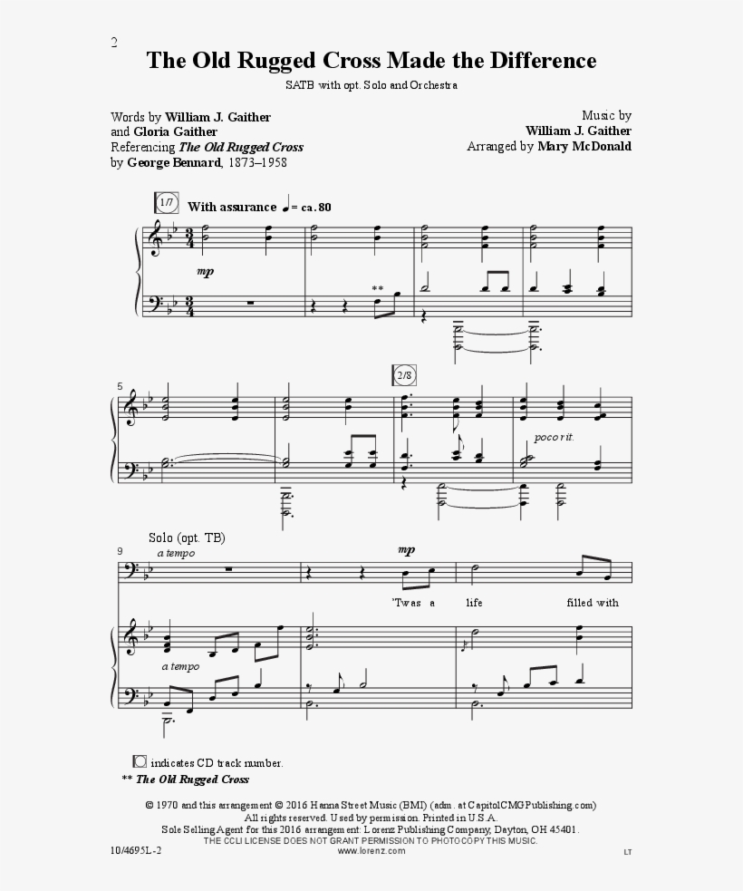 The Old Rugged Cross Made The Difference Thumbnail, transparent png download