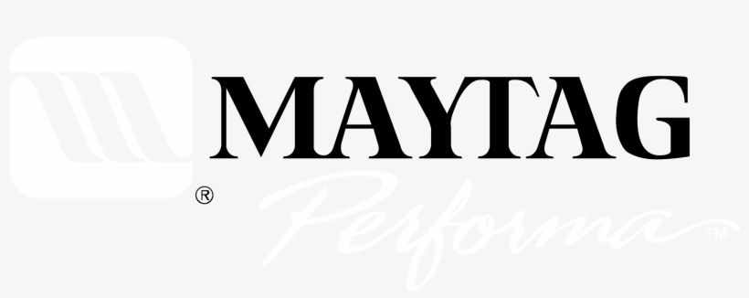 Maytag Performa Logo Black And White, transparent png download