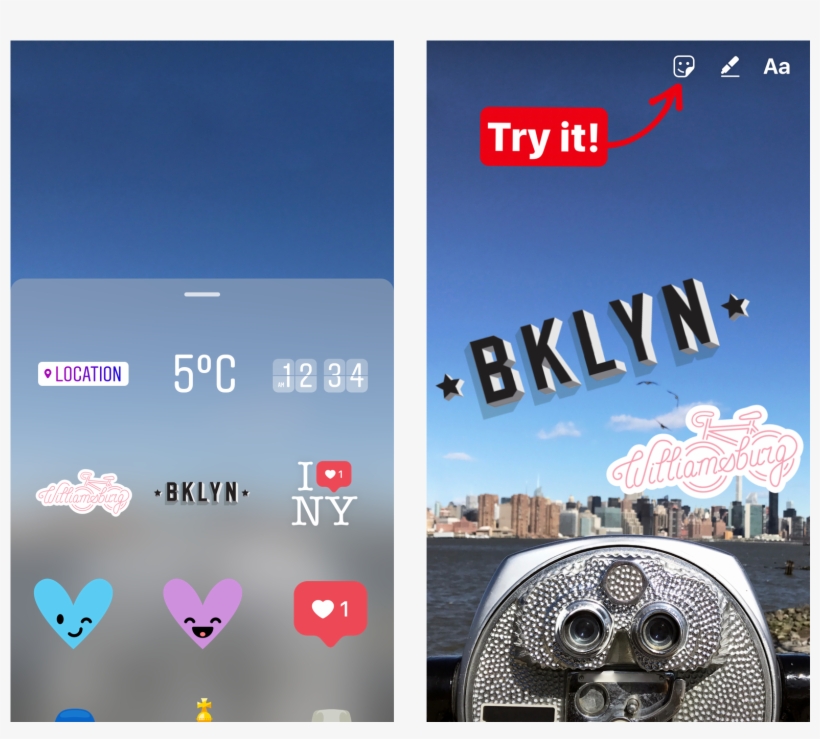 You May See Other Stickers Appear When You're Visiting - Instagram Stories Location, transparent png download