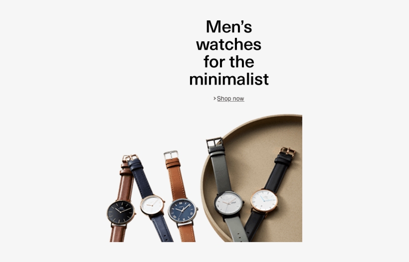 Men's Minimalist Watches - Watch, transparent png download