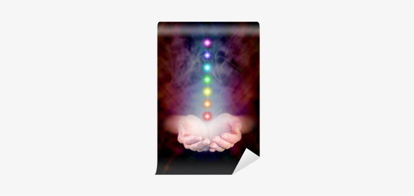 Chakra Energy Healing And Cupped Hands Wall Mural • - Healing Hands Journal: 150 Page Lined Notebook/diary, transparent png download