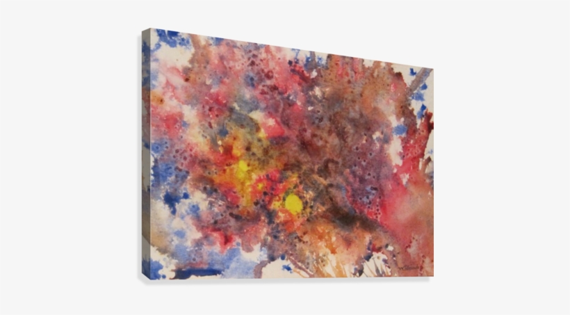 Abstract Watercolor 1 Canvas Print - Watercolor Paint, transparent png download