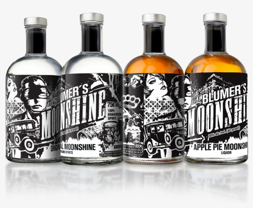 The Blumer's Moonshine Original And Apple Pie Bottles - Blumers Apple Pie Moonshine, transparent png download
