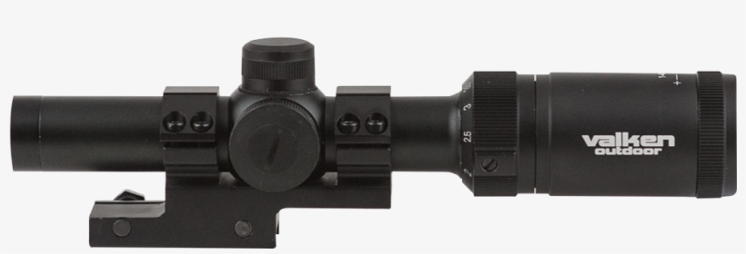 Scope, Mount, Mil-dot, Reticle - Valken Optics - V Tactical Scope 1-4x20 W/mount Mil-dot, transparent png download