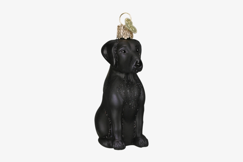 No Image Available For - Bronners.com Black Labrador Retriever Glass Ornament, transparent png download