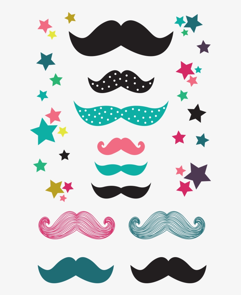 Party Tattoos⎟moustaches - Moustache, transparent png download