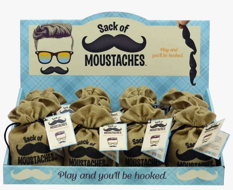 Using Only One Hand, Pick Up A Moustache By The End, - Sack Of Moustaches Game, transparent png download
