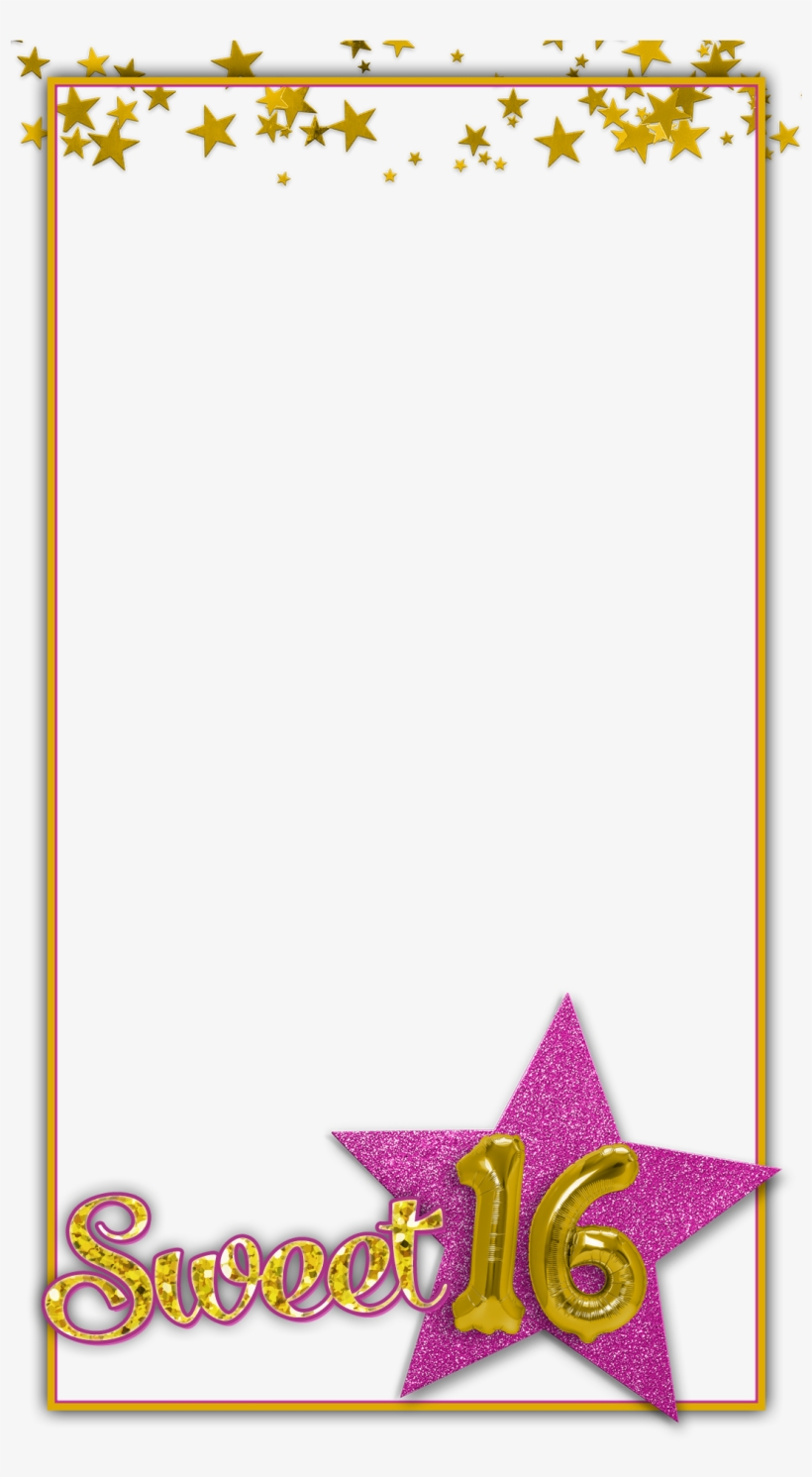 Snapchat Filters, Sweet 16, Picsart - Free Geofilters, transparent png download