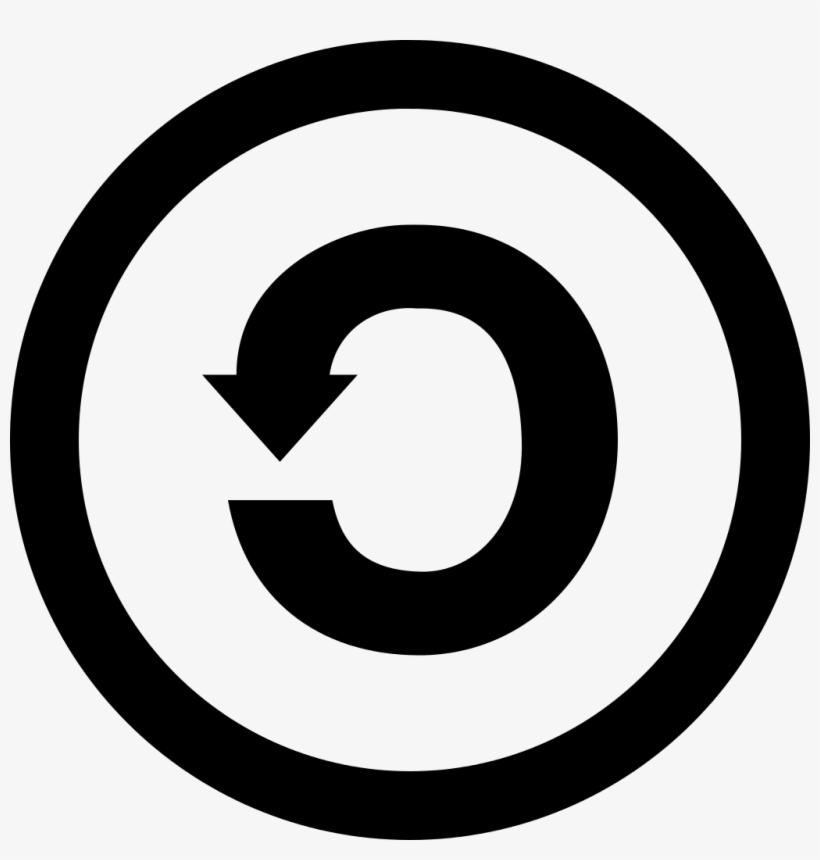 Black Sharealike Logo - All Rights Reserved Icon, transparent png download