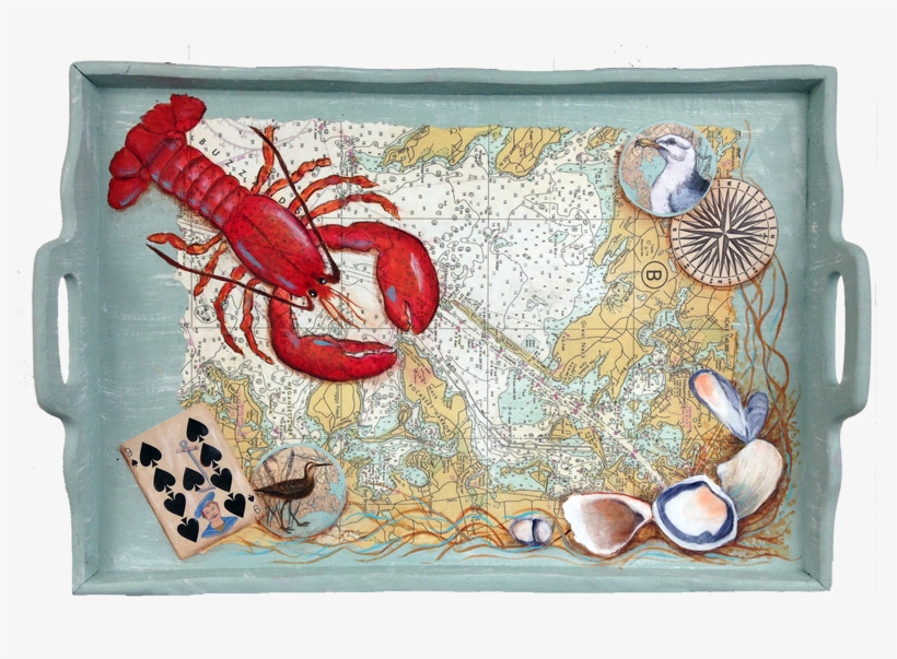 "cape Cod Catch Tray" By Joan S - Bag, transparent png download