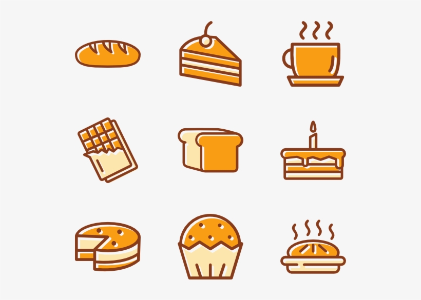 Cake And Bakery 16 Icons - Icon, transparent png download