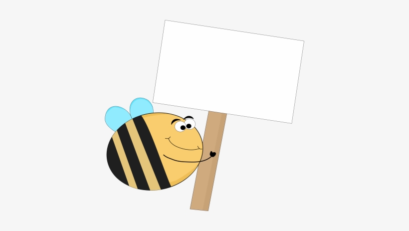 Funny Bee Blank Sign - Funny Blank, transparent png download