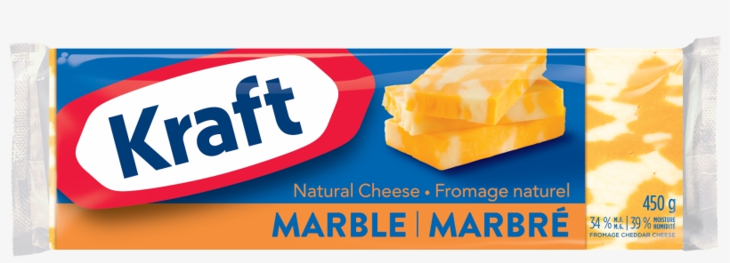 Kraft-2 - Nutrition Facts For Marble Cheese, transparent png download