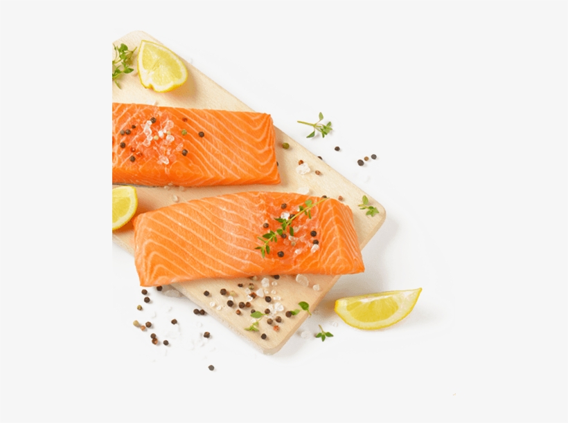 Footer-salmon - Food, transparent png download