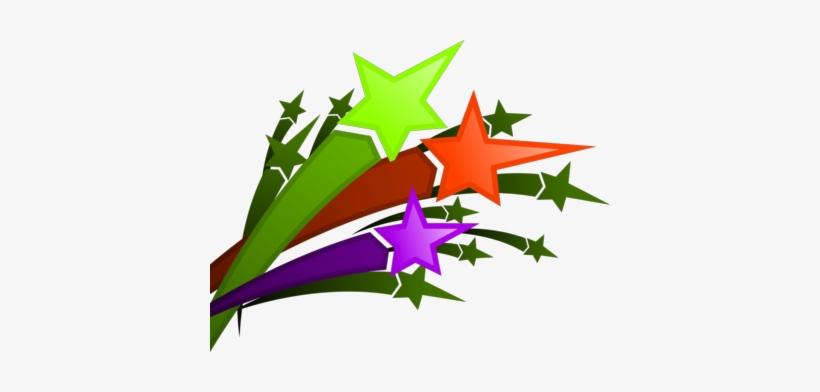 Falling Stars Clipart All Star - Shooting Stars Images Clip Art, transparent png download