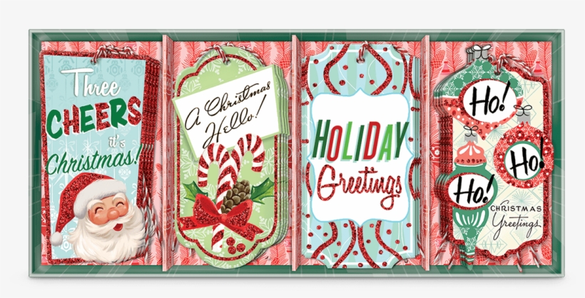 Retro Patterns Gift Tags - Molly & Rex Gift Tags Holiday Retro 16 Pc, transparent png download