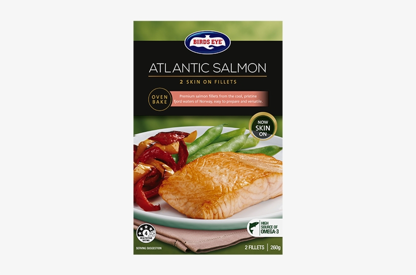 10201 - Birds Eye Fillets Natural Salmon 270g, transparent png download