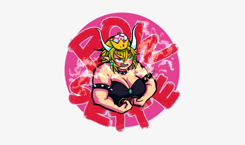 A Girl Looking Like A Crossover Of Bowser And Princess - Bowsette, transparent png download