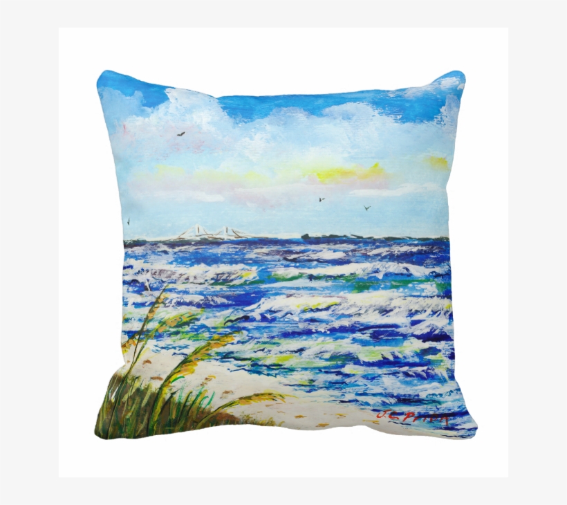 Tampa Bay Florida Beach Sunshine Skyway Bridge Throw - Florida, transparent png download