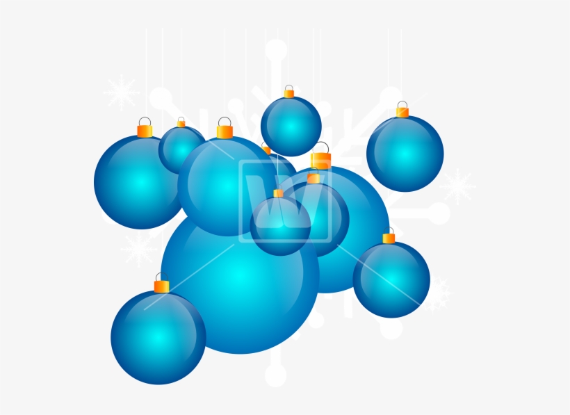 Blue Christmas Ornaments - Christmas Day, transparent png download
