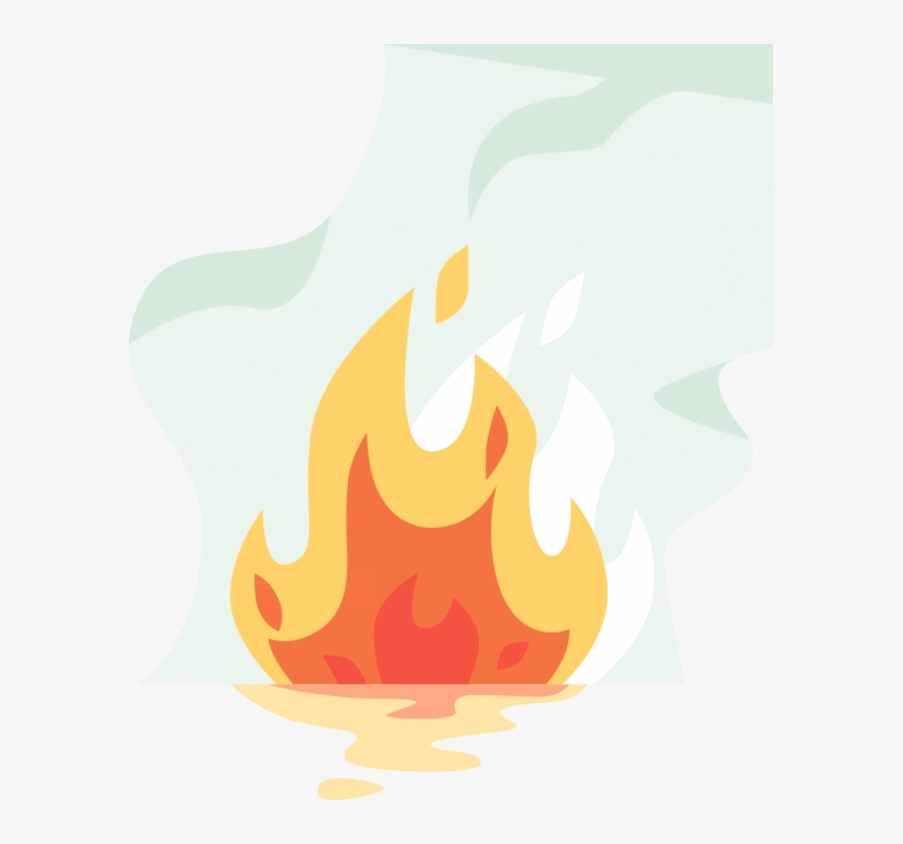 Matcha Burns Calories - Flame, transparent png download