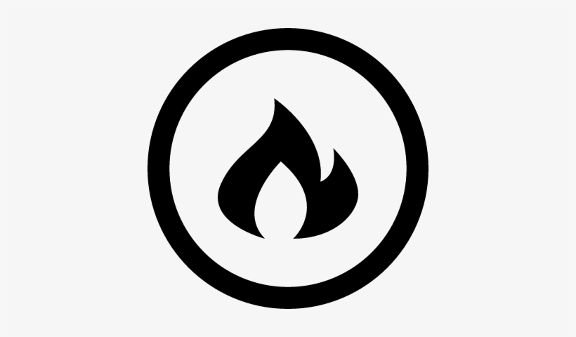 Burn Circular Interface Button With Fire Flames Vector - Electronic Arts Logo Png, transparent png download