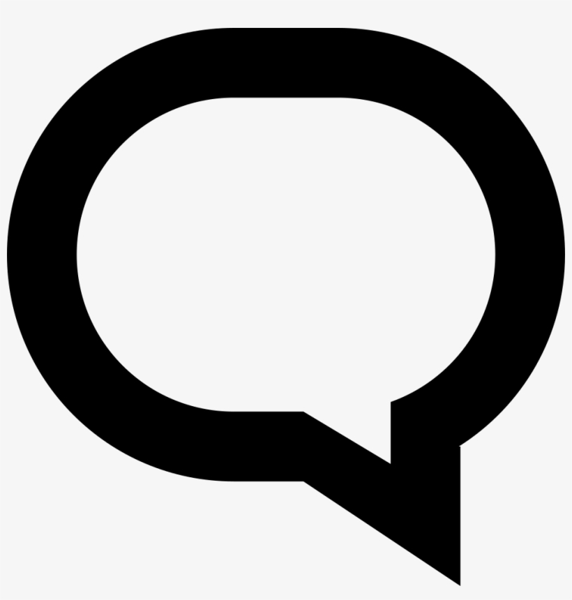 Oval Speech Bubble Outline Comments - Halten Und Parken Verboten, transparent png download