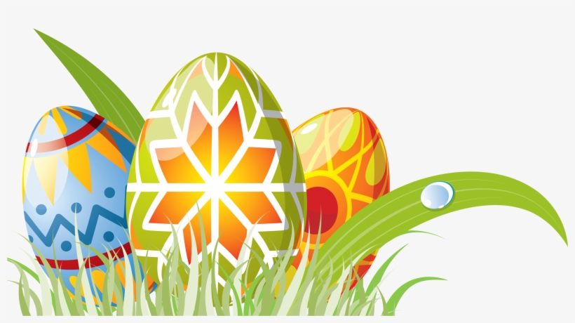Easter Eggs And Grass Clipart, transparent png download