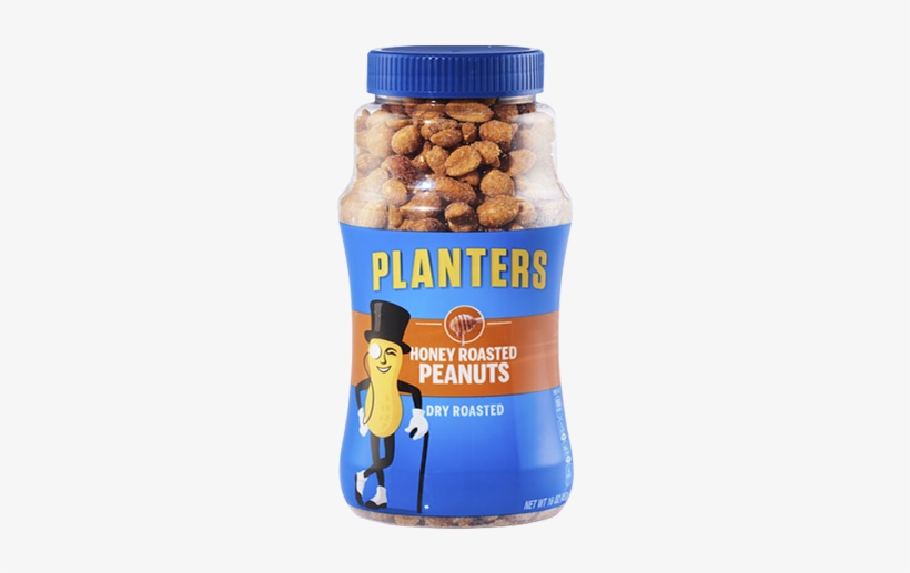플랜터스-허니로스트2 - Planters Honey Dry Roasted Peanuts - 16oz, transparent png download