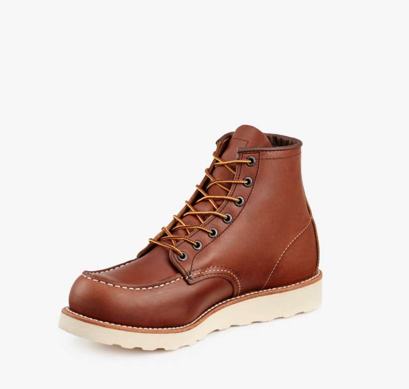 Red Wing 10875 Men's Classic 6 Inch Moc Toe Boot, transparent png download