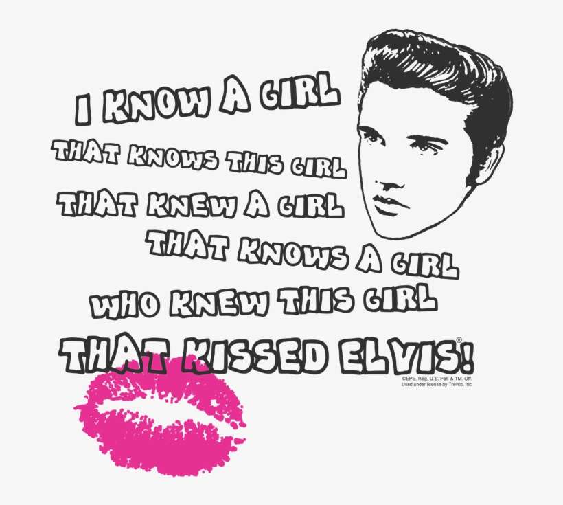 Elvis Presley Kissed Elvis Men's Regular Fit T-shirt, transparent png download