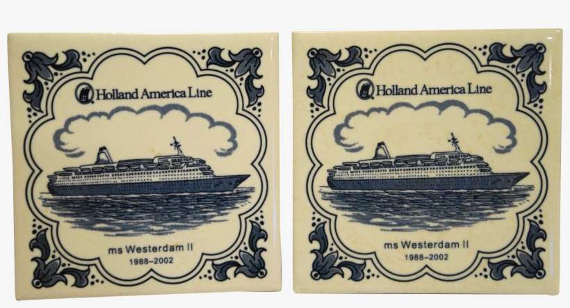 Delft Tile Holland America Line Ms Westerdam Ii Cruise, transparent png download