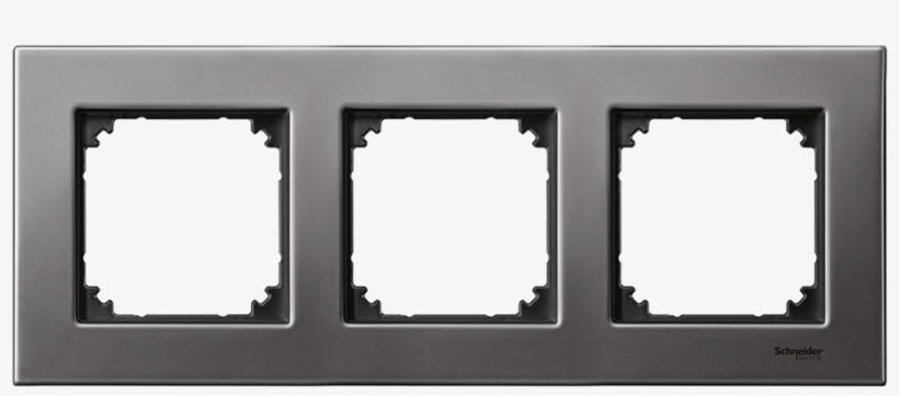 Mtn403314 Metal Frame, 3 Gang, Rhodium Grey, M Elegance, transparent png download