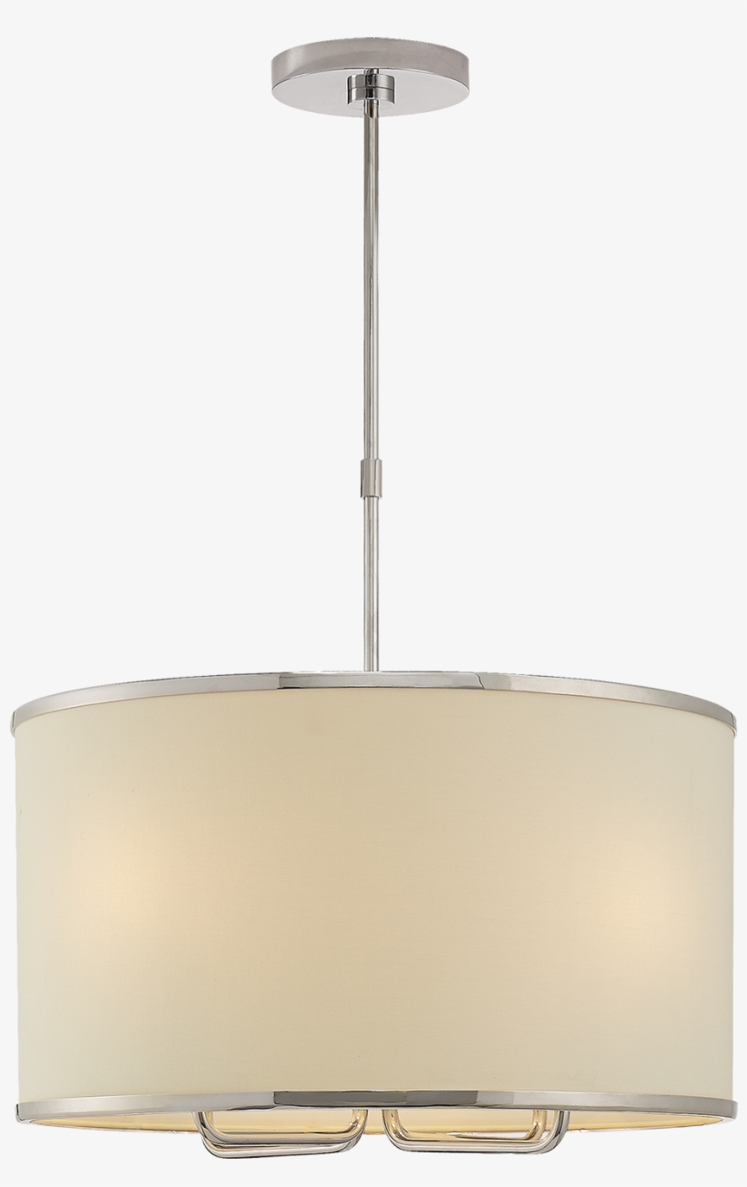 Larabee Hanging Shade In Polished Nickel With Cream, transparent png download