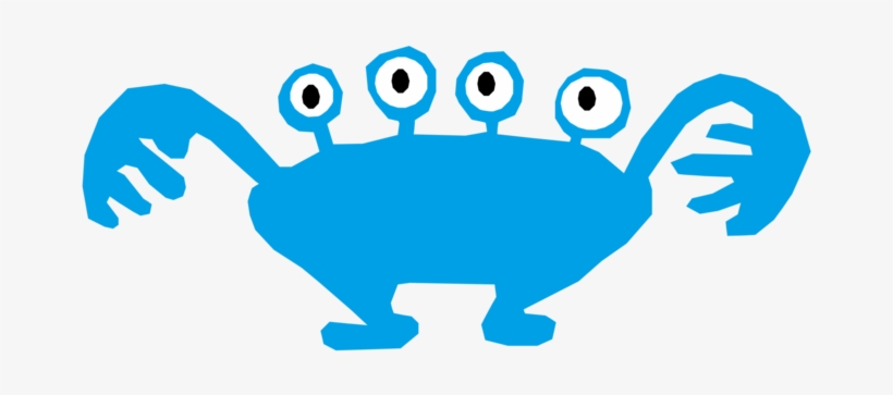 Cartoon Goblin Monster Public Domain Download - Four Eyed Monster Cartoon, transparent png download